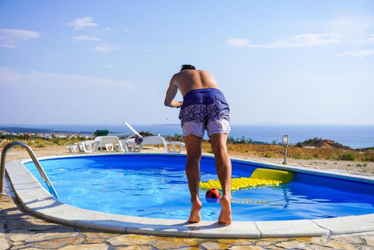 Beautiful Secluded Area Near Novalja Vacation House With Pool And Sea View Villa Lara Buitenkant foto