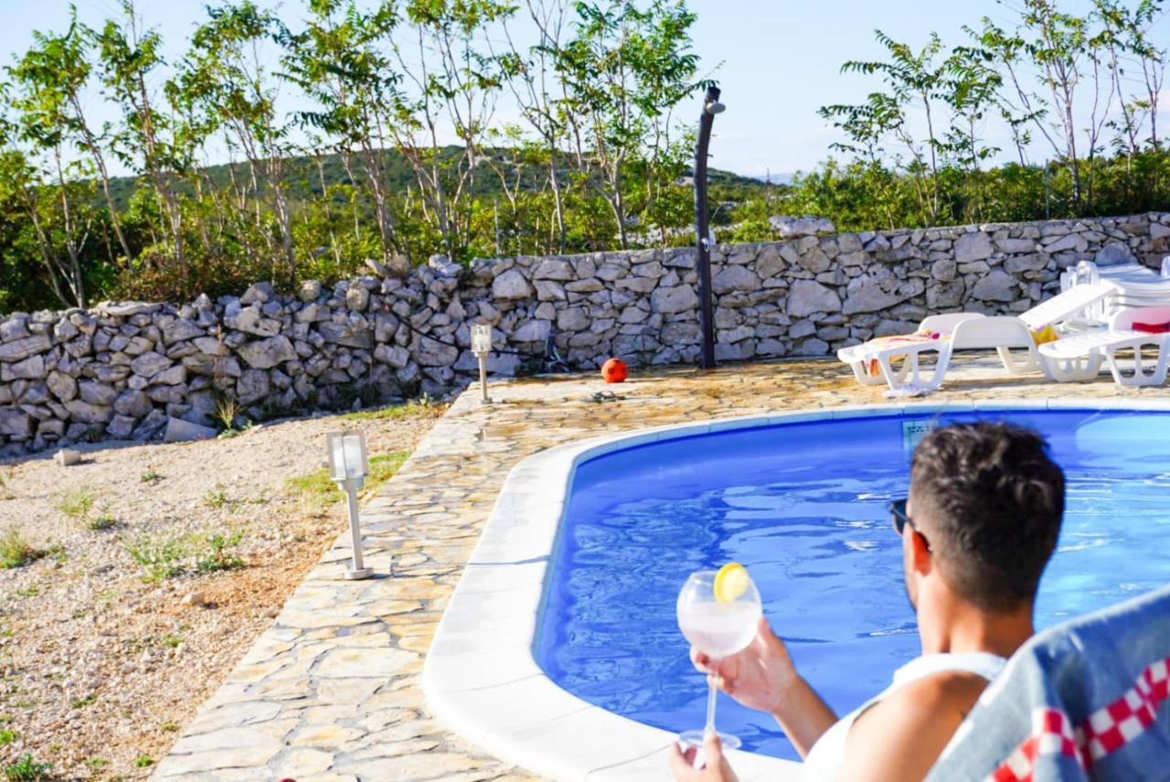 Beautiful Secluded Area Near Novalja Vacation House With Pool And Sea View Villa Lara Buitenkant foto